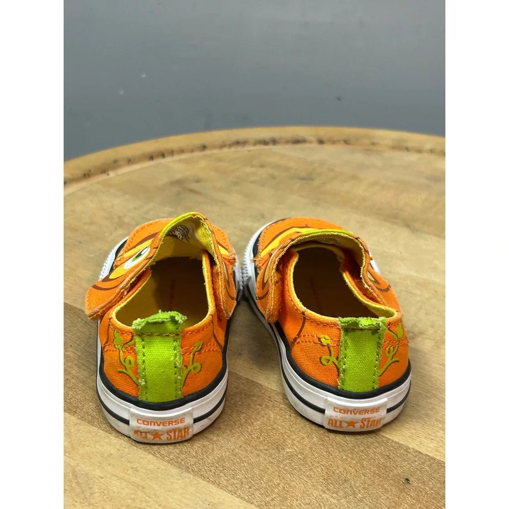 Converse Sneakers Infant 4 Orange Pumpkin Chuck Taylor All Star Halloween